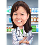 Pharmacist Cartoon Drawing