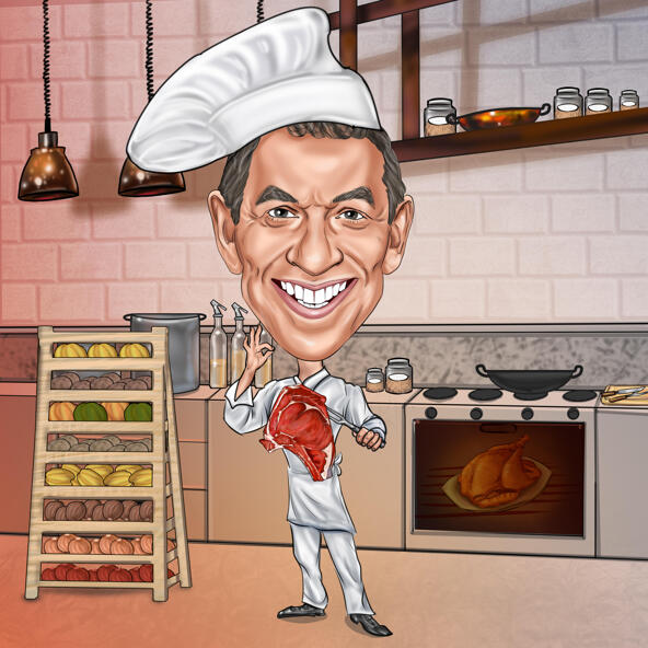 Caricatures culinaires et de chefs